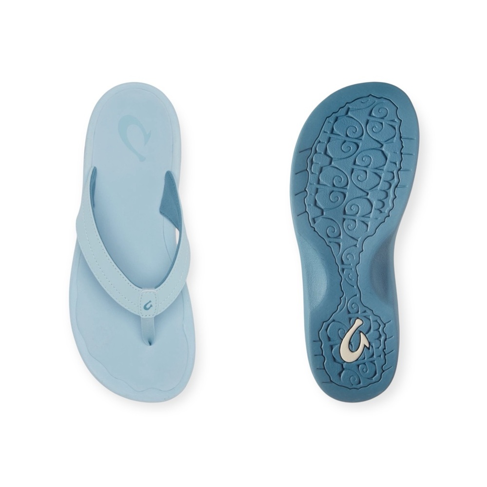 Olukai ʊ Ohana Wet Quick Dry Flip Flops ʊ Misty Light Powder Blue ʊ 8M 38 ʊ - Picture 15 of 16